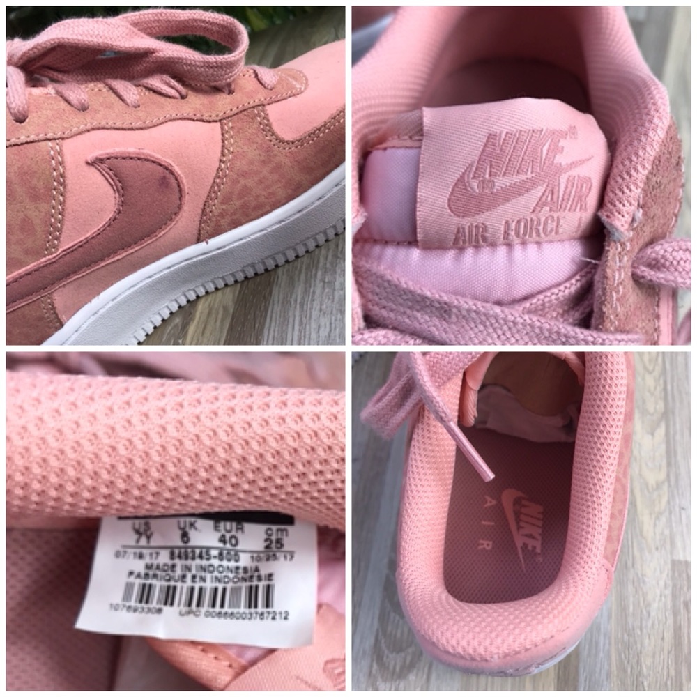 NWT Nike Air Force 1 LV8(GS) Coral Stardust Pink W - Picture 7 of 8